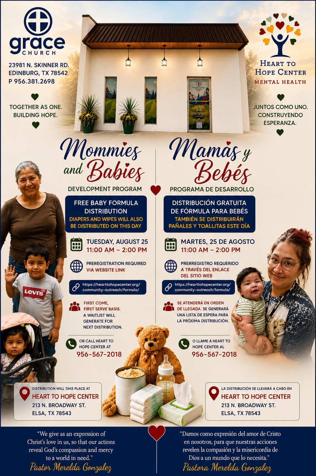 Free Baby Formula / Fórmula para Bebés Gratis — Heart to Hope Center community outreach
