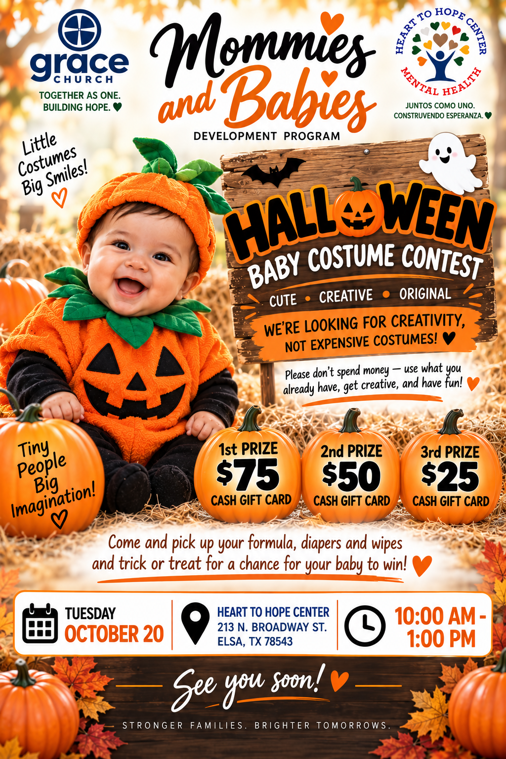Tiny Treasures Costume Celebration — Heart to Hope Center community outreach
